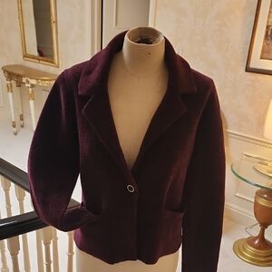 Adrienne Vittadini Plum Jacket